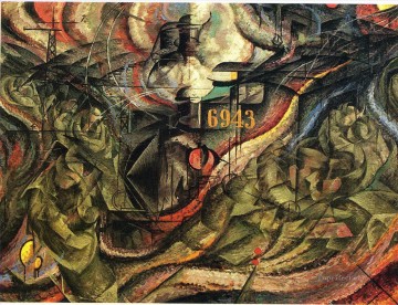 100 Great Art Painting - Umberto Boccioni The Farewells
